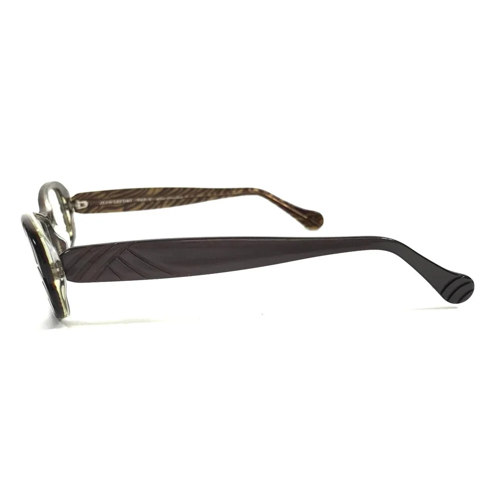 Jean Lafont Eyeglasses Frames GLORIA 283 Dull Purple Tiger Stripes 53-16-140
